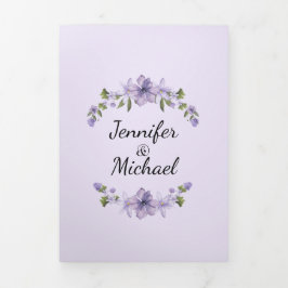 Modern lila blommigt-foto bröllop