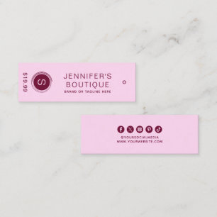 Modern lila burgunderbutik branding