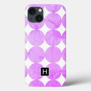 Modern Lila Circles Monogram