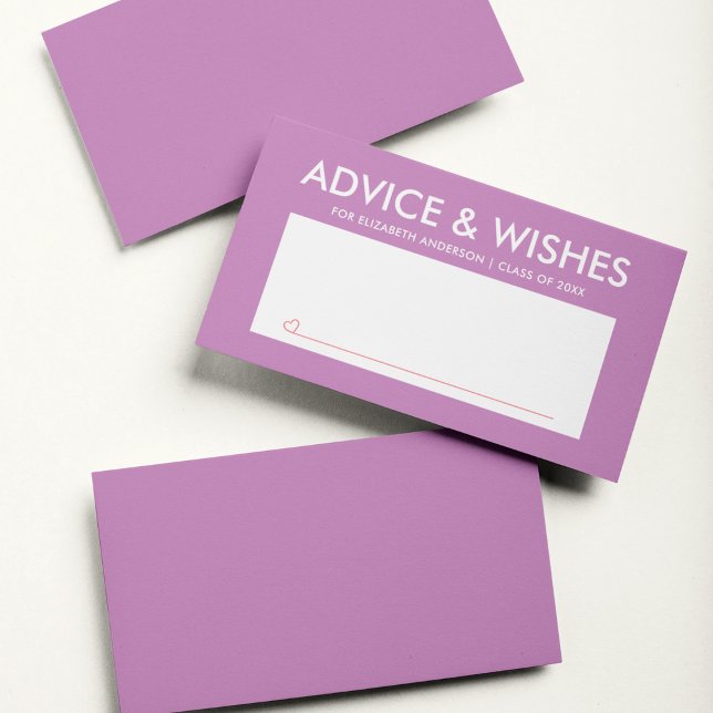 Modern lila examensfest för studenter rådkort (Skapare uppladdad)