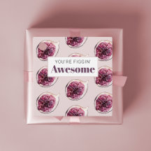 Modern Lila Fig Mönster och du är Figgin' Fantasti