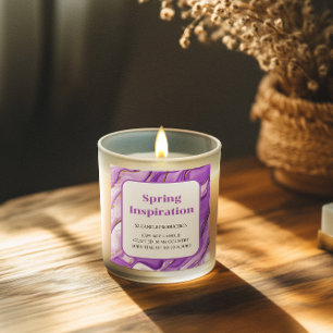 Modern lila fuchsia ljus produktetikett fyrkantigt klistermärke