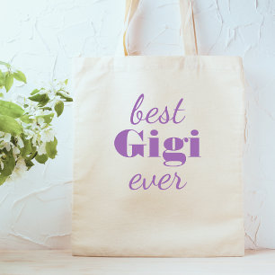 Modern Lila Gigi Personlig Anpassningsbar Mugg Tygkasse