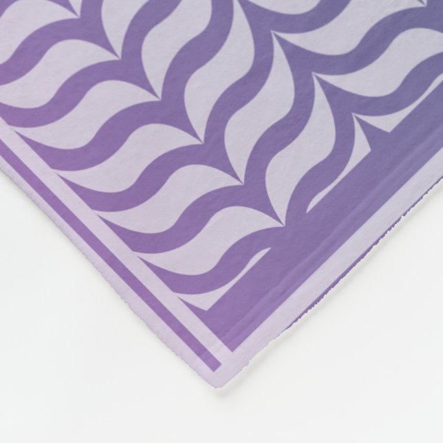 Modern lila gradient Keffiyeh-mönster Fleecefilt (Hörn)