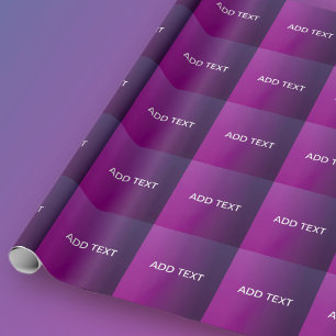 Modern Lila-gradient Ombre och redigerbar vit text Presentpapper