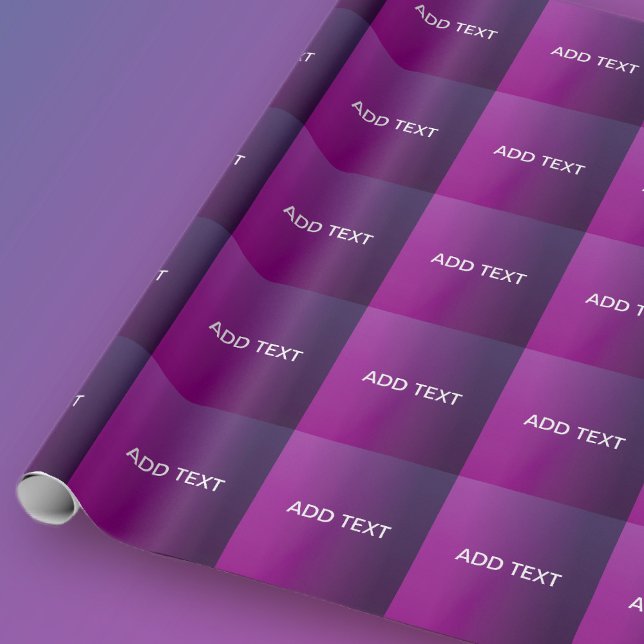 Modern lila gradient ombre & redigerbar vit text presentpapper (Skapare uppladdad)