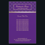 Modern Lila & Guld Beauty Salon Spa Flygblad<br><div class="desc">Modern Lila & Guld Beauty Salon Spa Brochures.</div>