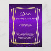 Modern Lila Guld Ram