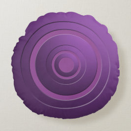 Modern Lila i metallkretsar med valfri Färg Rund Kudde