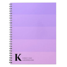 Modern Lila Lilac Lavender Classic Monogram