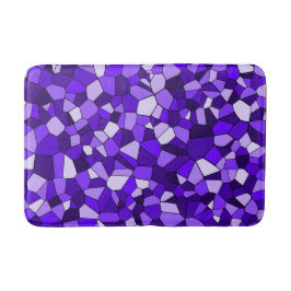 Modern Lila Mosaik Geometrisk Badrumsmatta