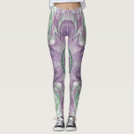 Modern Lila- och Grönt-design för Abstrakter Leggings<br><div class="desc">Modern Abstrakt Fractal Lila and Grönt Design by Travis L. Lagasse of Flowstone Graphics.</div>