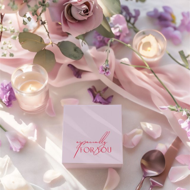 Modern Lila och Magenta, särskilt för Bröllop Presentaskar (Modern Purple & Magenta Especially For You Wedding Favor Boxes)