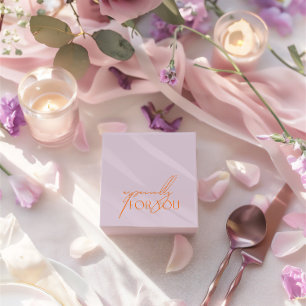 Modern Lila och Orange, särskilt för Bröllop Presentaskar