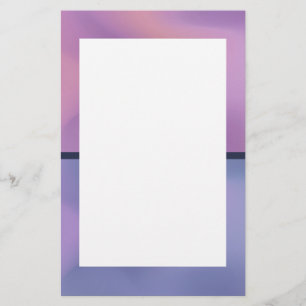 Modern Lila och Rosa Swirling Abstract Design Brevpapper