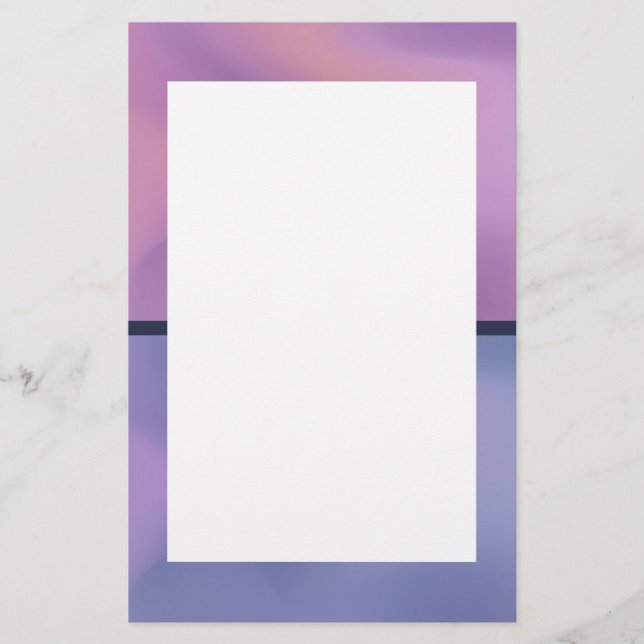 Modern Lila och Rosa Swirling Abstract Design Brevpapper (Framsida)