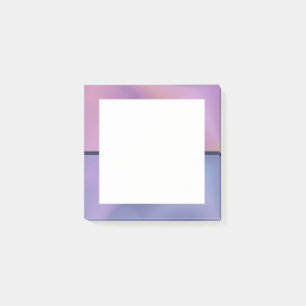 Modern Lila och Rosa Swirling Abstract Design Post-it Block