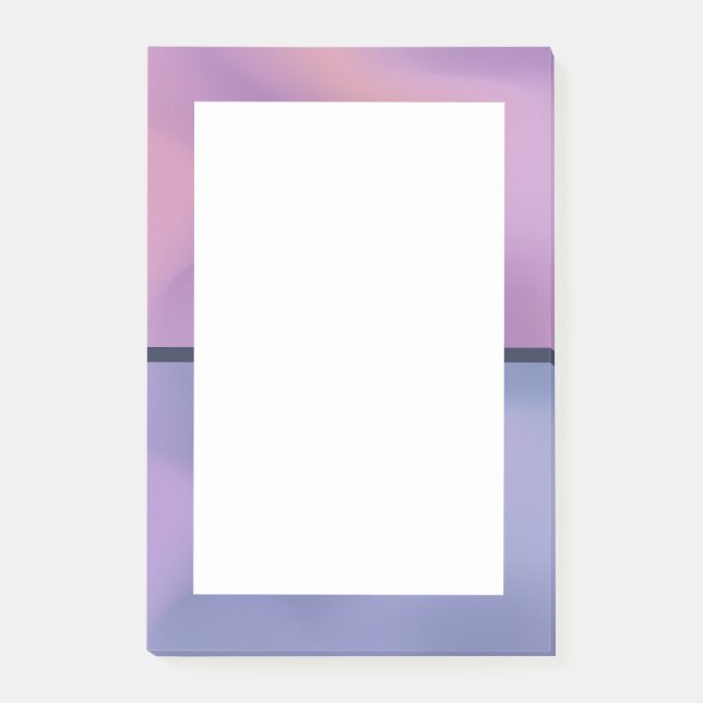 Modern Lila och Rosa Swirling Abstract Design Post-it Block (Framsida)