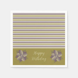 Modern Lila Rand Pappersservett