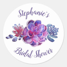 Modern Lila Succulents Foliage Möhippa