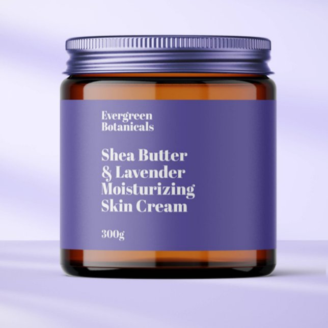 Modern lila, vattentät kosmetikaetikett burk vattenflaskor etikett (Skapare uppladdad)