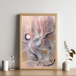 Modern lila violett abstrakt Poster