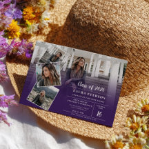 Modern lila violett minimalistiskt foto studenten