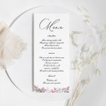 Modern Lilac Watercolor Wildblommor Bröllop Meny<br><div class="desc">Modern Lilac Watercolor Wildblommor Bröllop Menu. Matchande objekt är tillgängliga.</div>