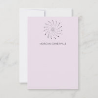 Modern Lilafärg Spiral Prick Elegant