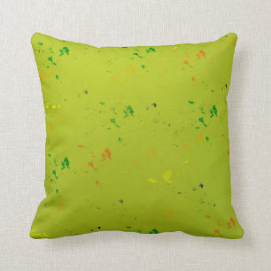 Modern Lime Green Confetti Dekorativ kudde