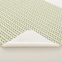 Modern Lime Green Lila Geometric Mönster