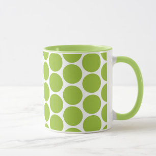MODERN LIME GREEN, VITA POLKA DOTS MUGG