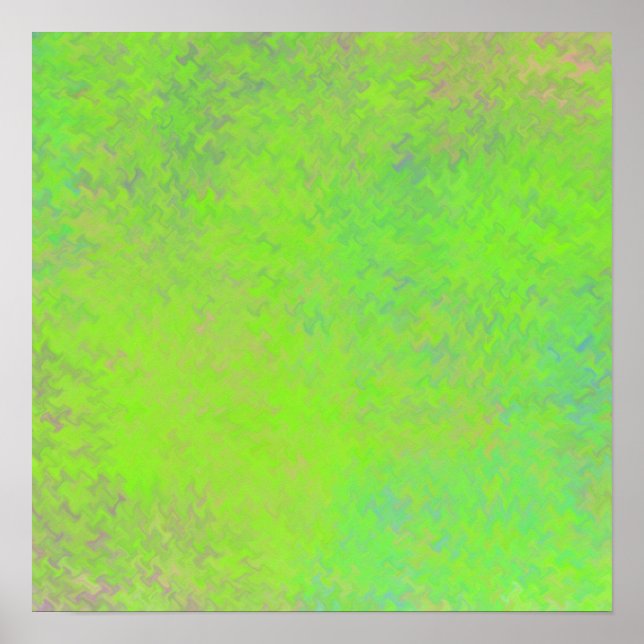Modern Limegrön Marmorerad Konst Poster (Framsidan)