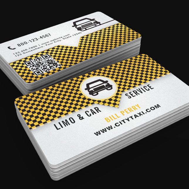 Modern Limo & Car Service Logo Design Visitkort (Skapare uppladdad)