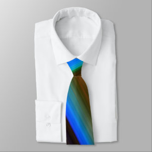 Modern Line Art Peacock Feather Färg Slips