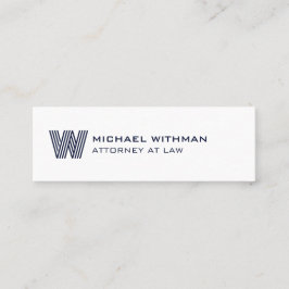 MODERN LINE MONOGRAM  BUSINESS LOGO  MINI VISITKORT