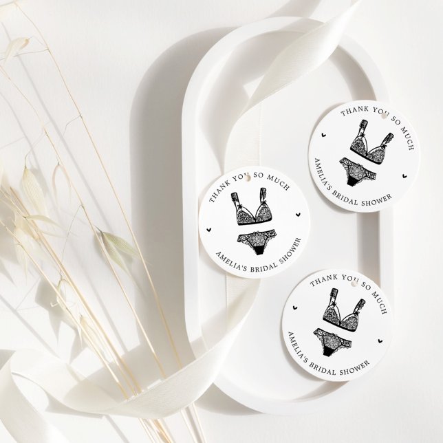 Modern Lingeri Bröllopsfest Tack Gåvor Etiketter (Skapare uppladdad)