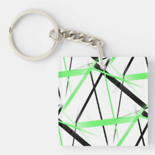 Modern linje cool geometri vit svart limegrön