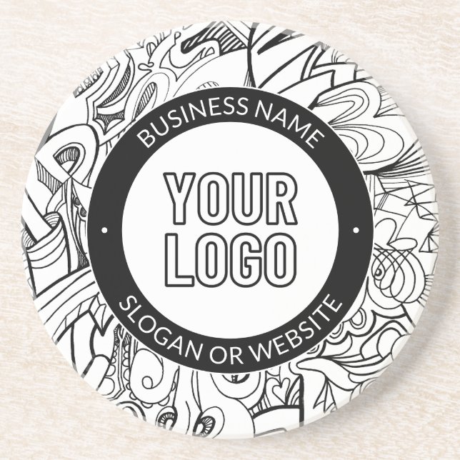 Modern linjegrafik och din Logotyp med redigerbar  Underlägg (Framsidan)