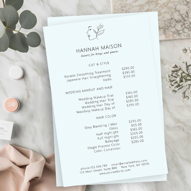 Modern, linjekonst, kvinna, läder, salon, Pricelis Flygblad (Skapare uppladdad)
