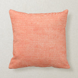 Modern Linjer "Nubby Linen Titta" persikor Kudde
