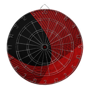 Modern Linjer Red and Black Piltavla