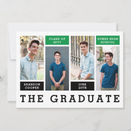 Modern Linjer Studenten-meddelande Inbjudningar