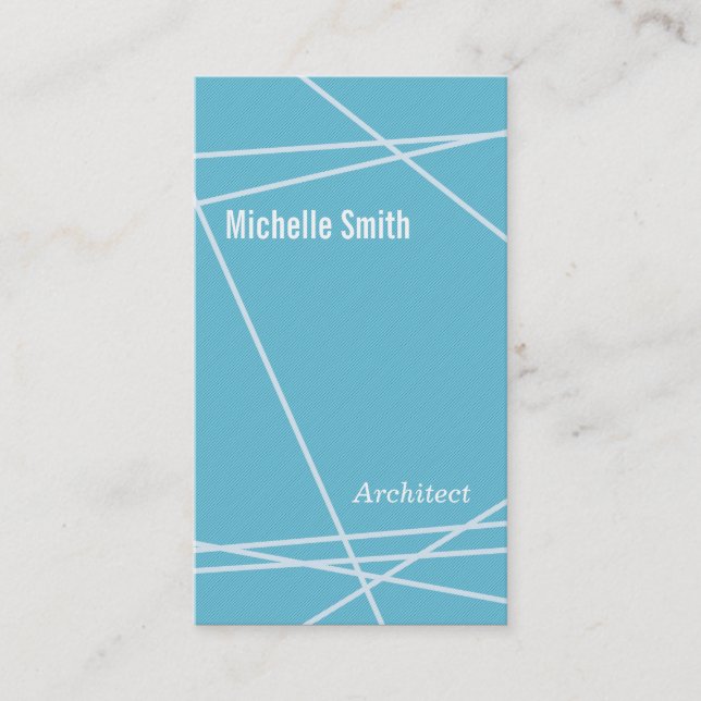 Modern Linjer Visitkort (Framsida)