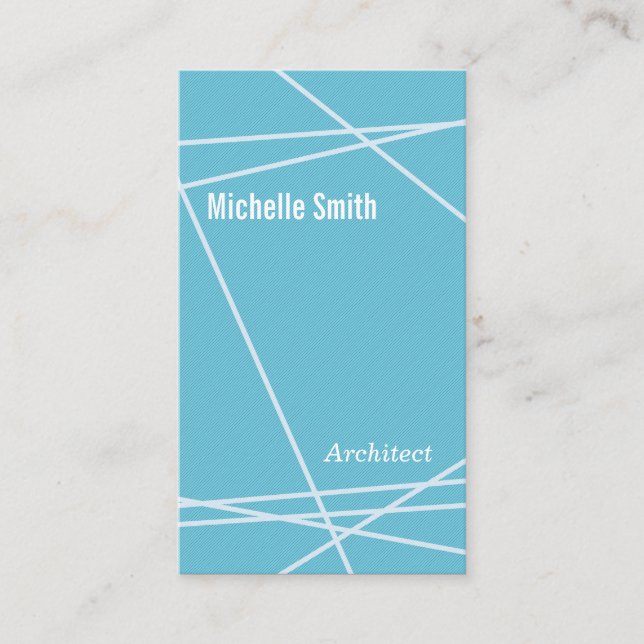 Modern Linjer Visitkort (Framsida)