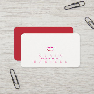 Modern Lips Beauty Logotyp | Redigerbar Färg | Visitkort