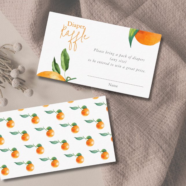 Modern Little Cutie Diaper Raffle Tilläggskort (Skapare uppladdad)