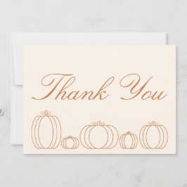 Modern Little Pumpkin Baby Shower Tack Kort