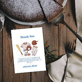 Modern Little Slugger Baseball Boy Baby Shower  Tack Kort