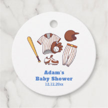 Modern Little Slugger Baseball Sport Baby Shower